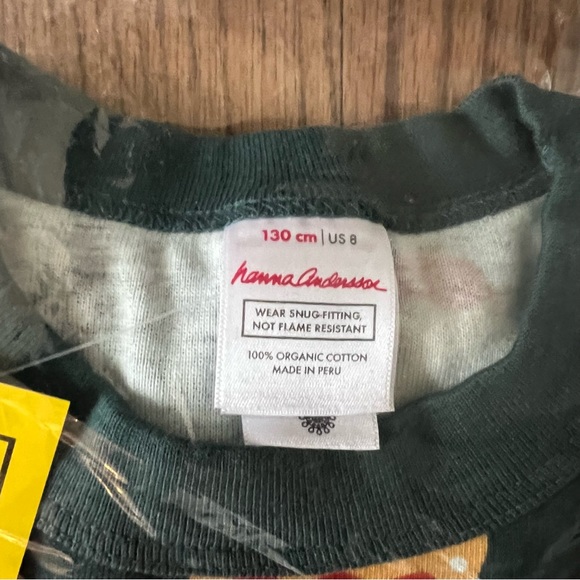 🆕 NWT Hanna Andersson Candy Apples long john pajama set size 8 - Picture 3 of 5